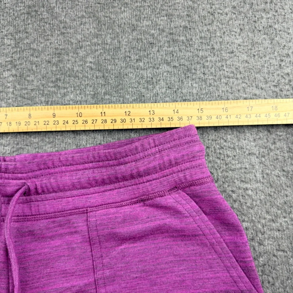 32 Degrees Cool Ladies Fleece Short Heather Purple Women's S Drawstring Pockets